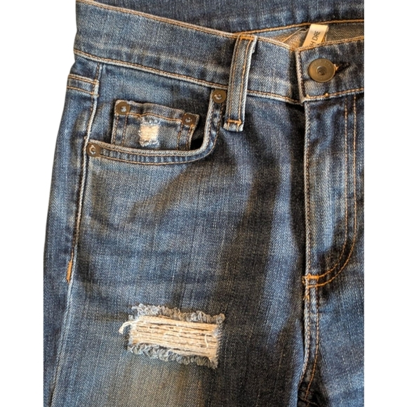 LIKE NEW Rag & Bone 10 In. Dre Destroyed Released Hem Skinny Jeans, size 24x30 - Picture 15 of 16
